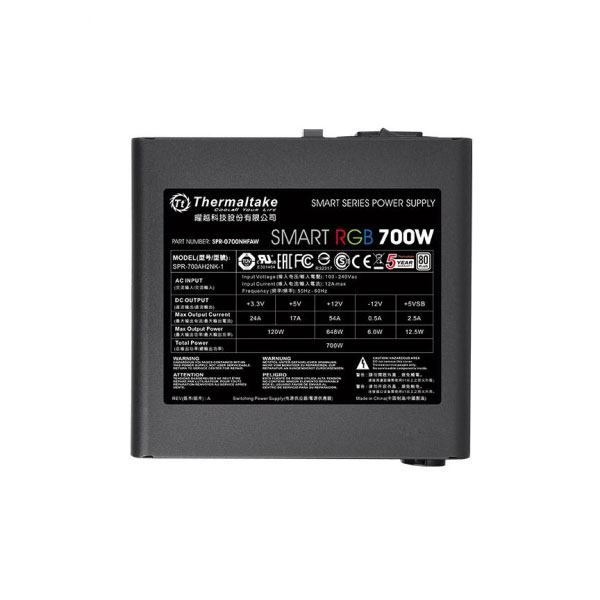 منبع تغذیه کامپیوتر ترمالتیک مدل THERMALTAKE Smart RGB 700W - Image 3