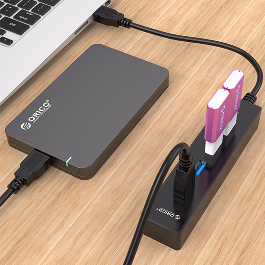 هاب ۴ پورت USB3.0 اوریکو مدل ORICO W8PH4-U3-BK - Image 8