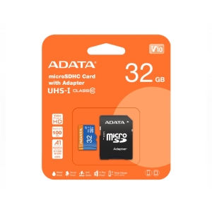 کارت حافظه میکرو اس دی ای دیتا مدل ADATA Premier MicroSDXC +ADP V10 R100 W25 32GB