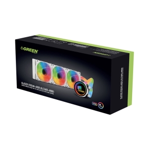 خنک کننده آبی پردازنده گرین مدل GREEN GLACIER STREAM GLC360S ARGB White