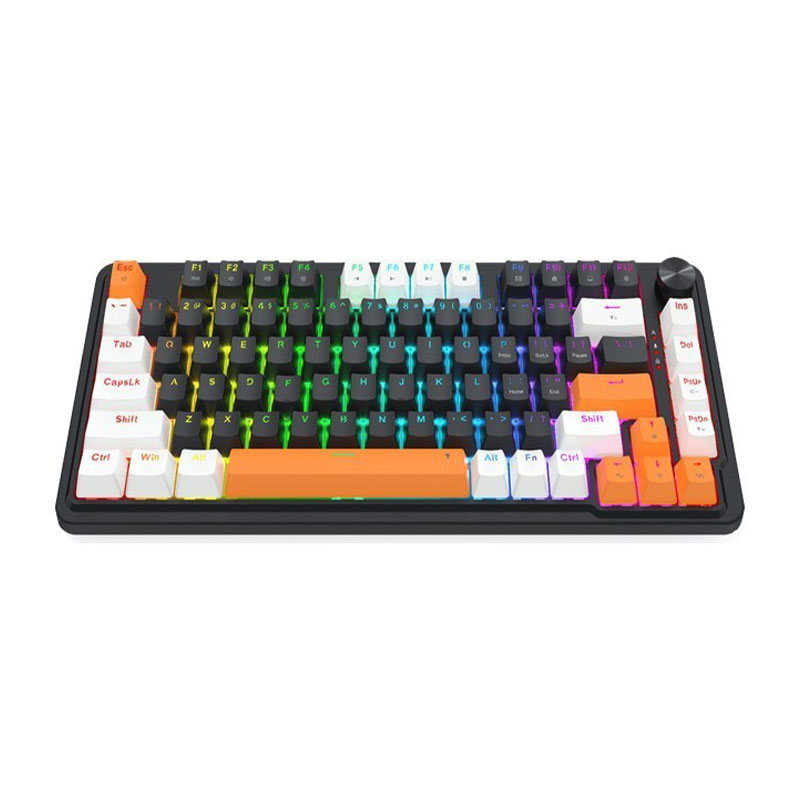 کیبورد با سیم گیمینگ ردراگون مدل Redragon LANDSHAKER K714 BWO RGB - Image 2