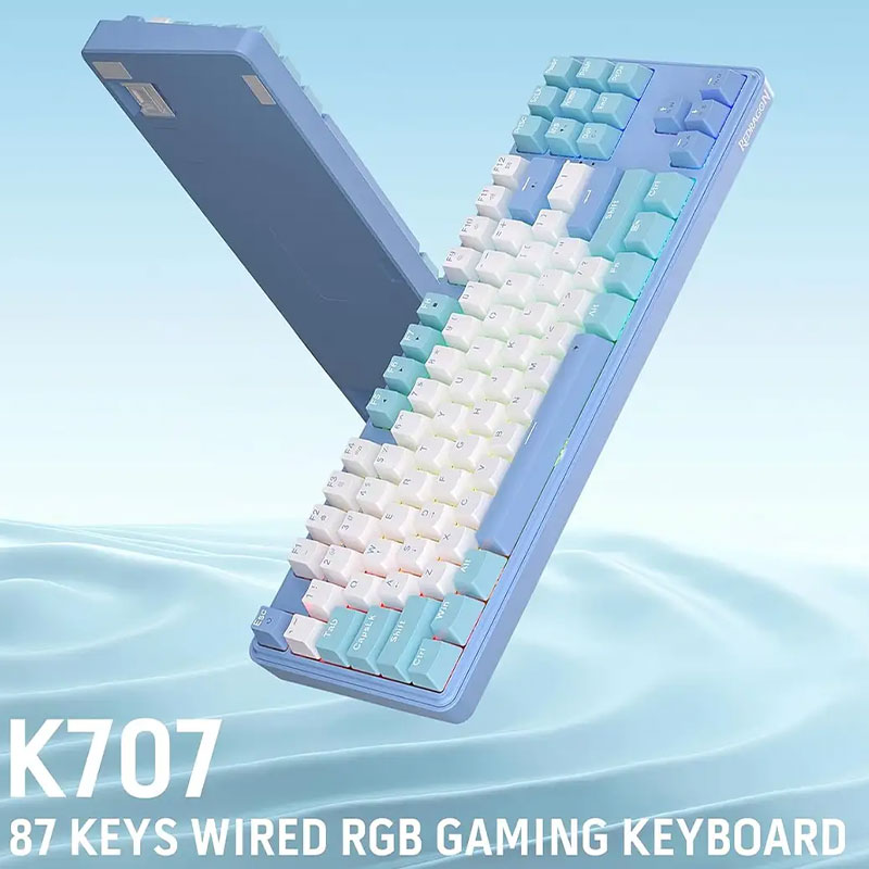 کیبورد با سیم گیمینگ ردراگون مدل Redragon STAR BLADE K707 WBB RGB - Image 3