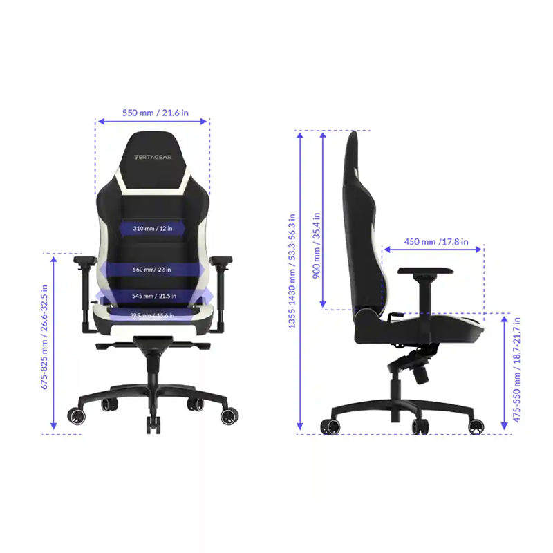 صندلی گیمینگ ورتاگیر مدل Vertagea PL6800 Carbon Black - Image 5