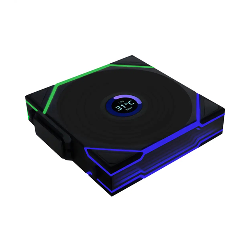 پک 3 تایی فن کیس لیان لی مدل LIAN LI UNI FAN TL 120 LCD Wireless Reverse Blade - Image 2
