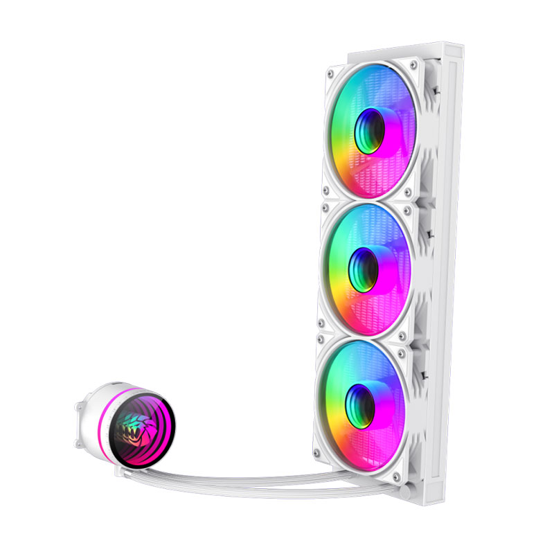 خنک کننده آبی پردازنده گیم مکس مدل GameMax IceBurg 360 Infinity White - Image 3