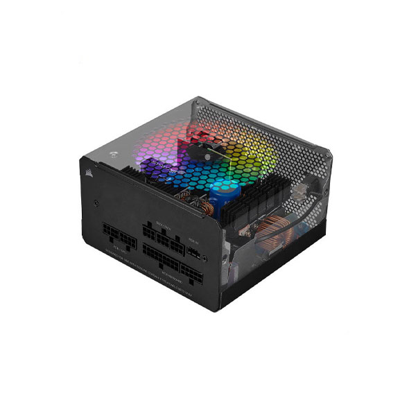 منبع تغذیه کامپیوتر کورسیر مدل CORSAIR CX550F RGB BRONZE FULL - Image 3
